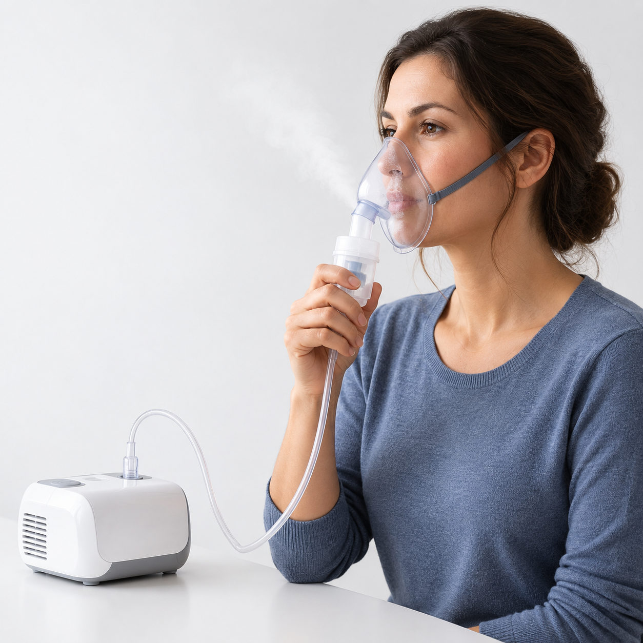 Nebulizer respiratory therapy equipment